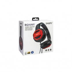 Snopy Bonny PC - Tablet - Telefon İçin Mikrofonlu Kulaklık - Kırmızı