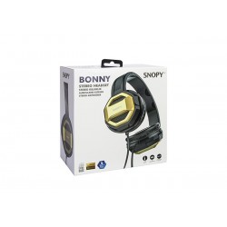 Snopy Bonny PC - Tablet - Telefon İçin Mikrofonlu Kulaklık - Gold