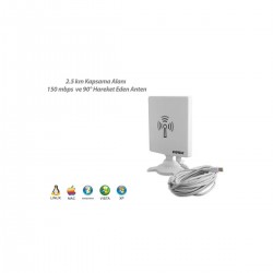 Everest ZC-RG710 150 Mbps Usb 5m Radar 8dBi Kablosuz Adaptör Everest ZC-RG710 150 Mbps Usb 5m Radar 8dBi Kablosuz Adaptör