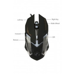 RAYNOX V6 IMICE GAMING MOUSE,BLACK+WHITE