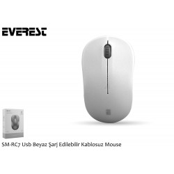 Everest SM-RC7 Usb Siyah Şarj Edilebilir Kablosuz Mouse Everest SM-RC7 Usb Siyah Şarj Edilebilir Kablosuz Mouse