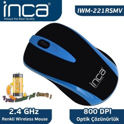 INCA 2,4 GHZ IWM-221 RSK WİRELESS NANO MOUSE KIRMIZI
