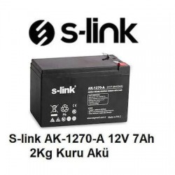 S-link AK-1270-A 12V 7Ah 2Kg Kuru Akü S-link AK-1270-A 12V 7Ah 2Kg Kuru Akü