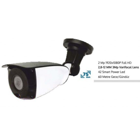 RAYNOX 3515 İP POESİZ 2 MP 3,6 MM LENS SONY IMX 323 8 POWWER LED  KAMERA