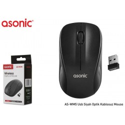 Asonic AS-WM5 Usb Siyah Optik Kablosuz Mouse Asonic AS-WM5 Usb Siyah Optik Kablosuz Mouse
